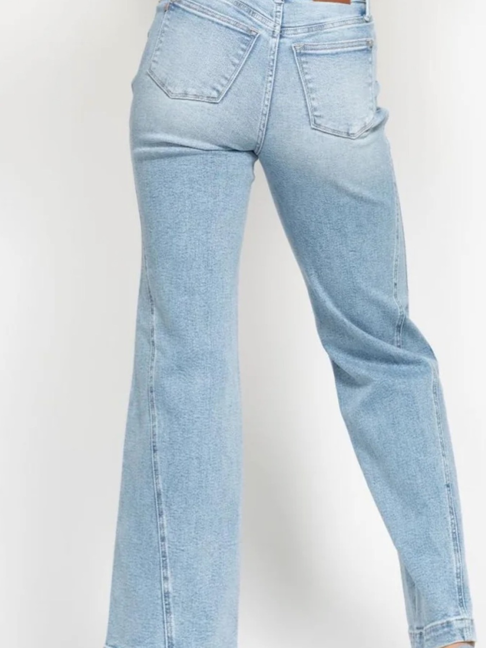 INDIGO RETRO SIDE SEAM WIDE LEG, 32" INSEAM - Picture 5 of 6